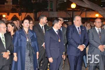 Procesión religiosa de San Gregorio y actuación del humorista Maestro Florido (Foto Francisco Javier Santana y TA)